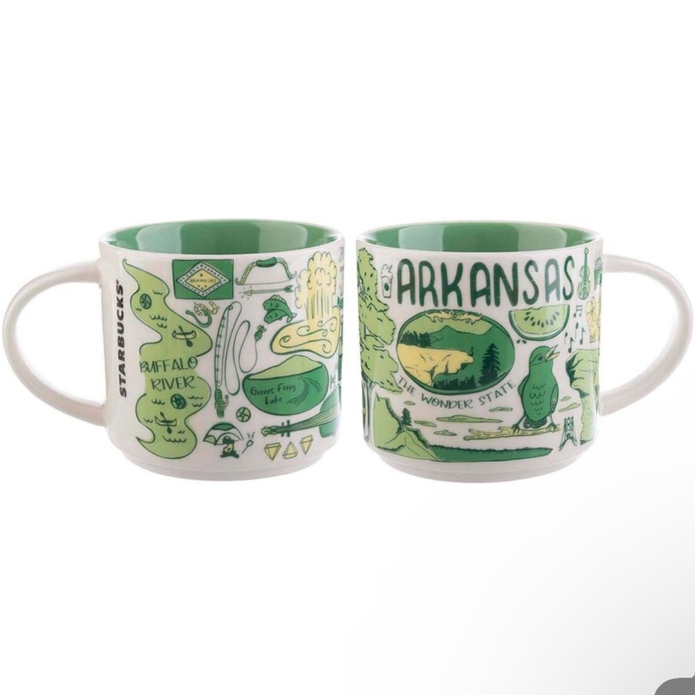 Starbucks Been There Series Arkansas Ceramic Mug, 14 Oz